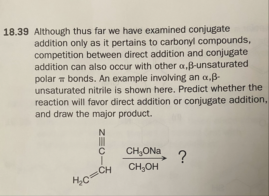 18.39 ﻿Although thus far we have examined conjugate | Chegg.com