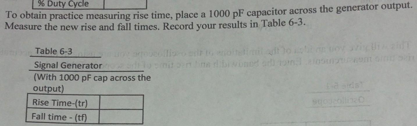 Solved To obtain practice measuring rise time, place a | Chegg.com