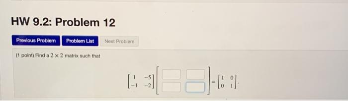 Solved HW 9.2: Problem 12 Previous Problem Problem List Next | Chegg.com