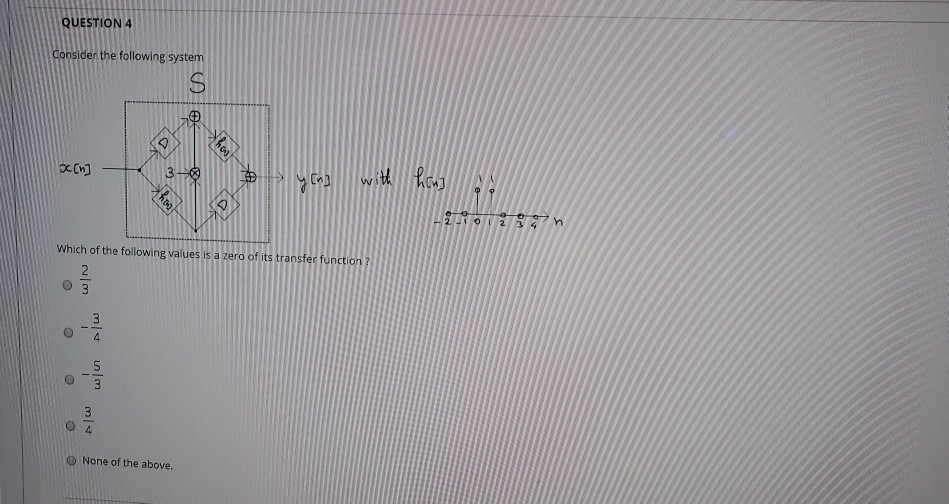 Solved QUESTION 4 Consider the following system S hos on] 3 | Chegg.com