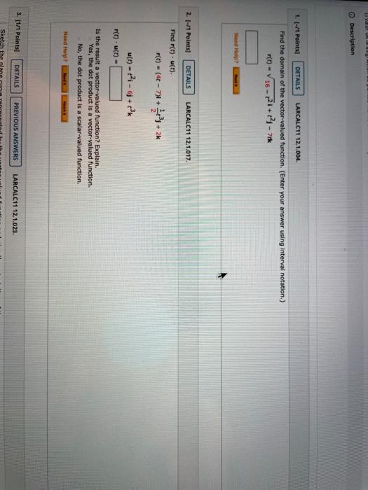 Solved Hva UE Description 1. [-1 Points DETAILS LARCALC11 | Chegg.com