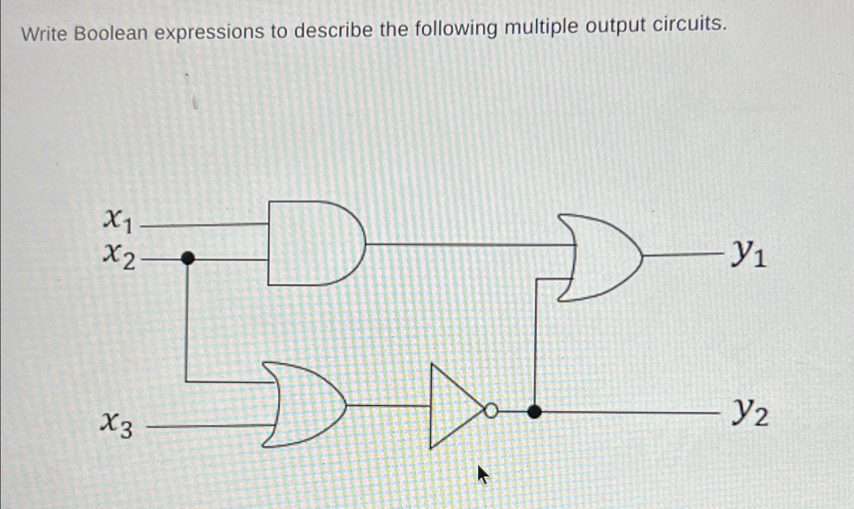 Solved Write Boolean expressions to describe the following | Chegg.com