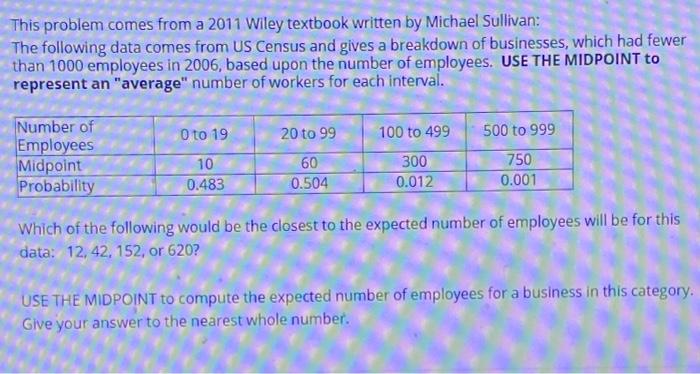 Solved This problem comes from a 2011 Wiley textbook written | Chegg.com