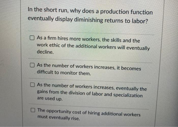 Solved If average variable costs increase as output