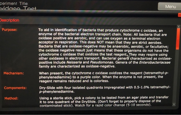 solved-oxidase-test-1-what-enzyme-does-the-oxidase-test-chegg