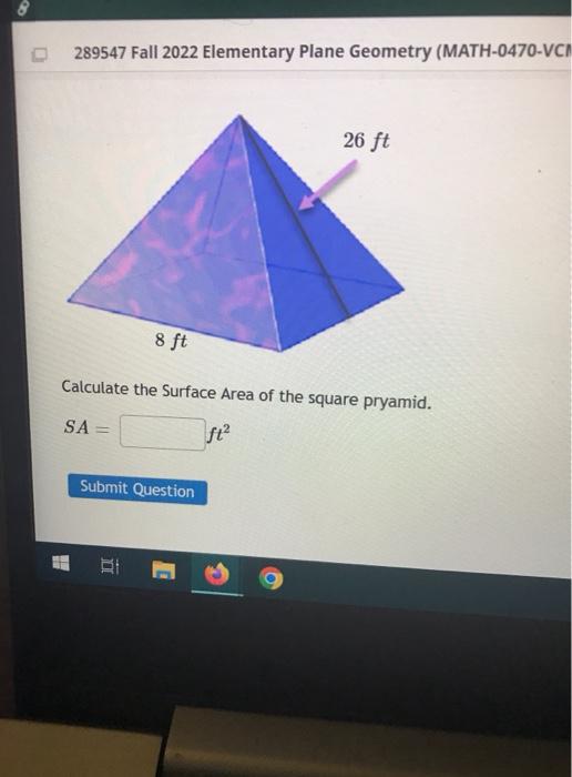 Solved 289547 Fall 2022 Elementary Plane Geometry | Chegg.com