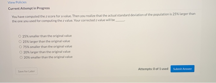 Solved View Policies Current Attempt in Progress You have | Chegg.com