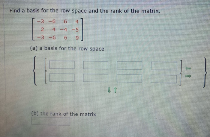 Solved Find a basis for the row space and the rank of the | Chegg.com