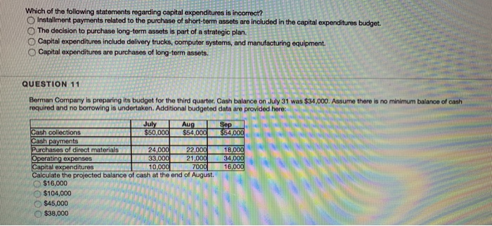 Solved Which Of The Following Statements Regarding Capita