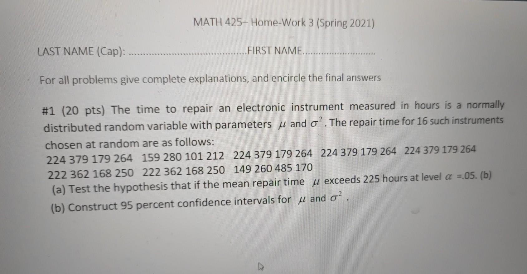 Solved Pts Let Y J 1 N Be A Random Samp Chegg Com