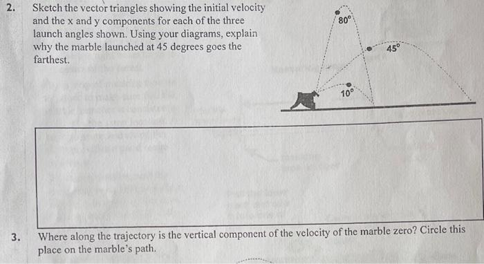 Solved 2. 80° Sketch the vector triangles showing the | Chegg.com