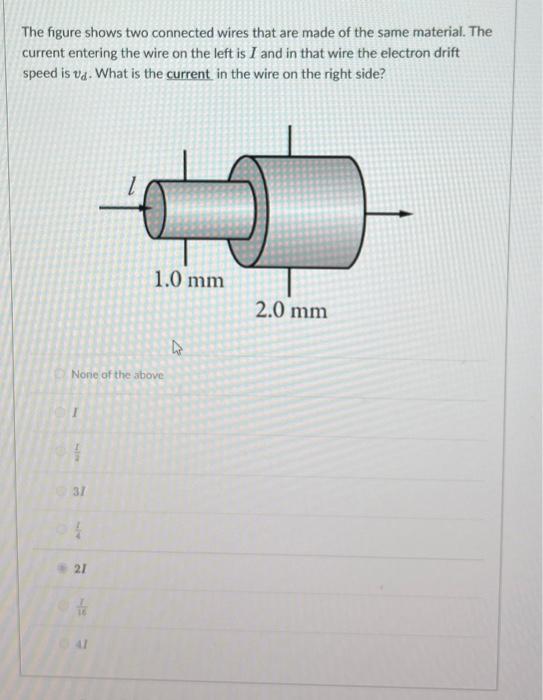 Solved The Figure Shows Two Connected Wires That Are Made Of | Chegg.com