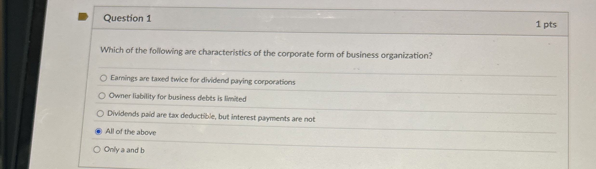 Solved Question 1Which of the following are characteristics | Chegg.com