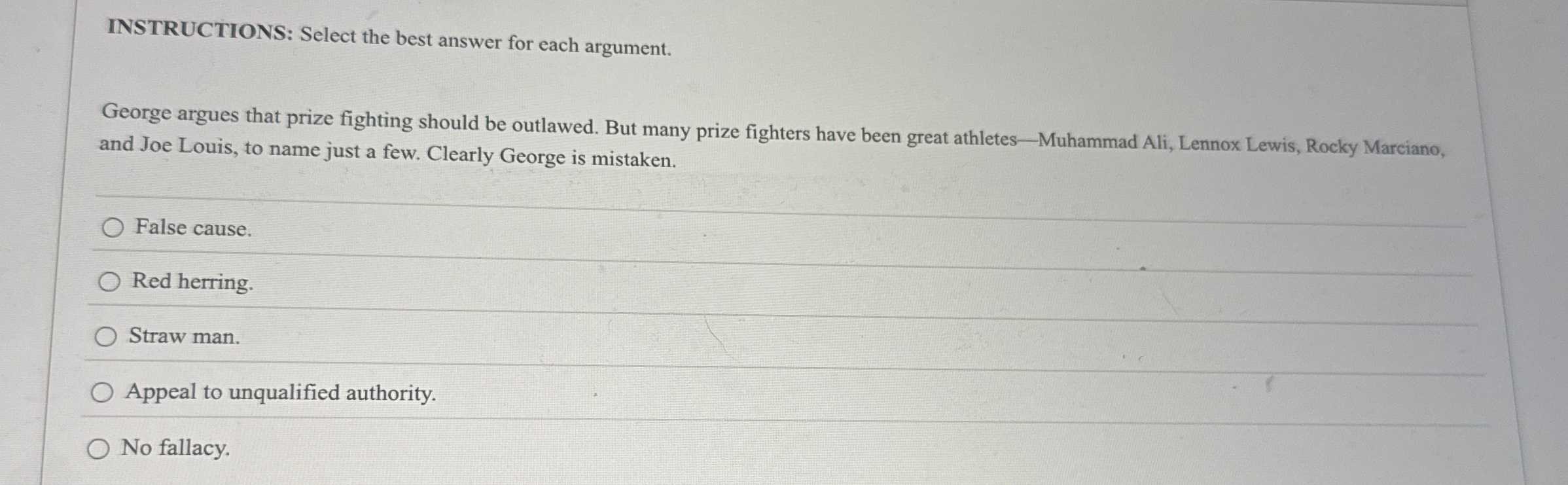 Solved INSTRUCTIONS: Select the best answer for each | Chegg.com