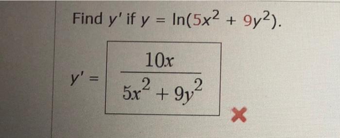 y 2x2 9x 5