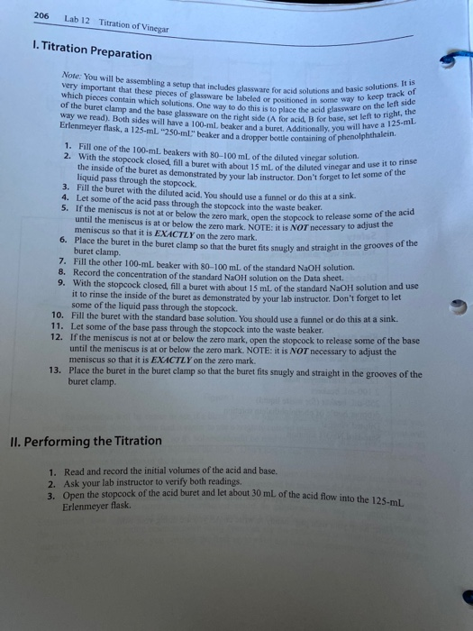 Solved Report Form Experiment 12 Titration Of Vinegar Names Chegg solved-report-form-experiment-12-titration-of-vinegar-names-chegg