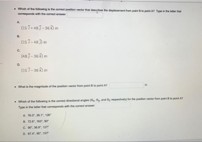Solved QUESTION 10 There are six answers to fill in for this | Chegg.com