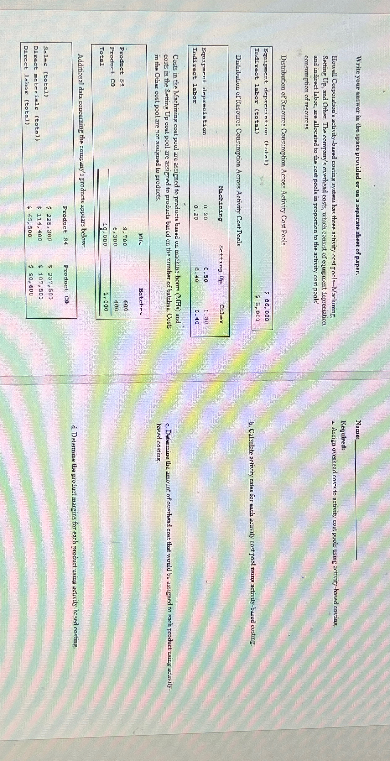 Solved Write your answer in the space provided or on a | Chegg.com