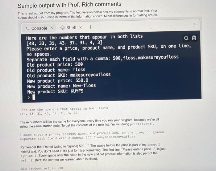 Solved 1 Copy the code below into your own repl. Do not | Chegg.com