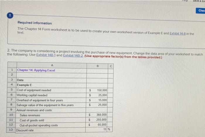 Solved Svet Ches ! Required information The Chapter 14 Form | Chegg.com