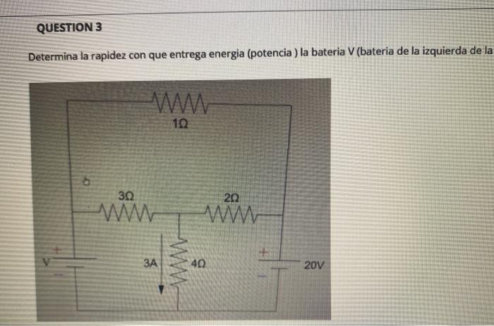 Solved Determine Qué Tan Rápido La Batería V (batería A La | Chegg.com