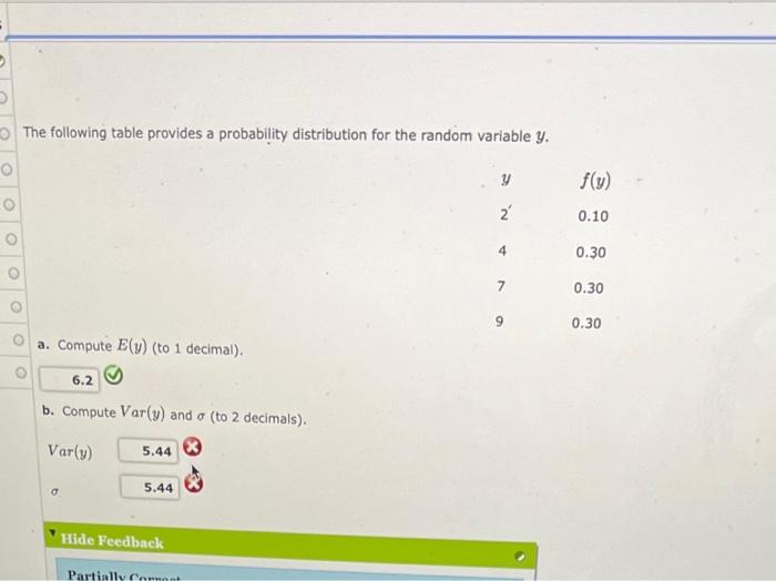 Solved The following table provides a probability | Chegg.com