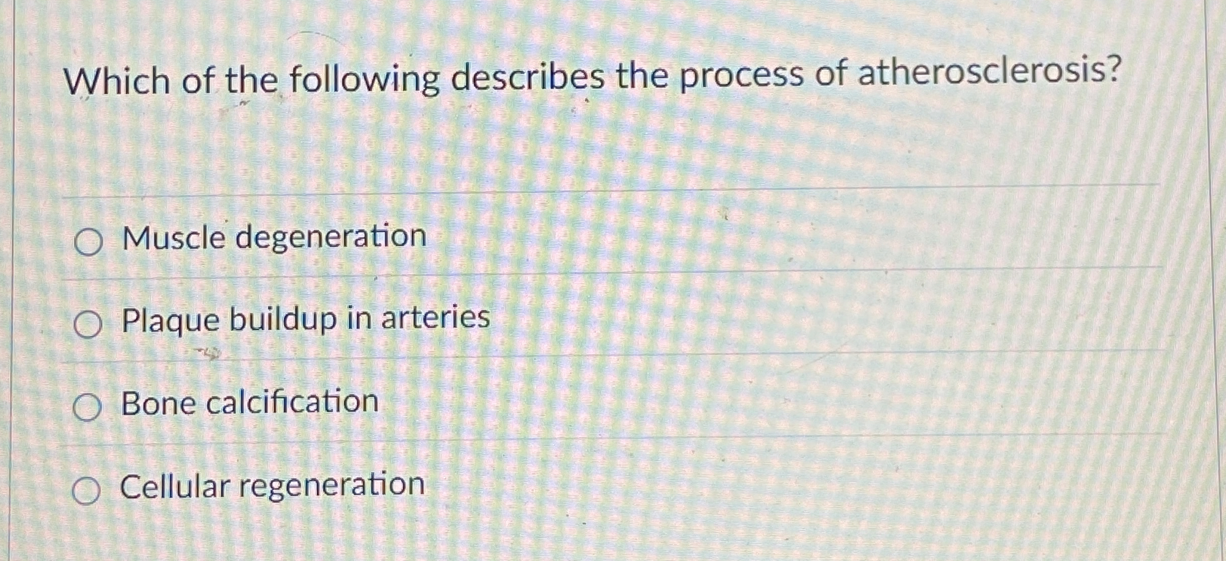 Solved Which of the following describes the process of