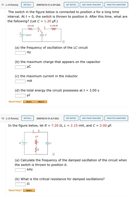 Solved Details My Notes 11 4 Points Serpse10 Chegg Com