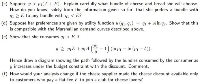 Solved B.II.2 An Optimising Consumer Has Total Budget Y And | Chegg.com