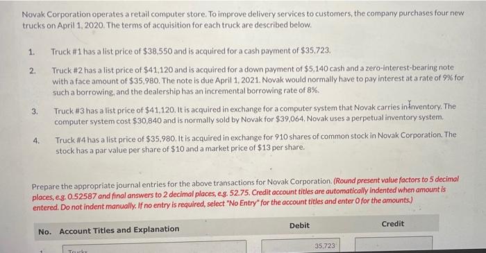 Solved Novak Corporation Operates A Retail Computer Store. 