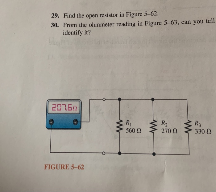 Solved 29. Find the open resistor in Figure 562. 30. From