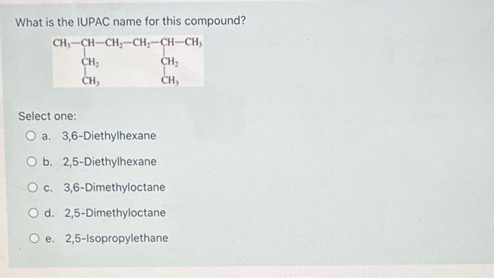 Solved What Is The Correct Molecular Formula For