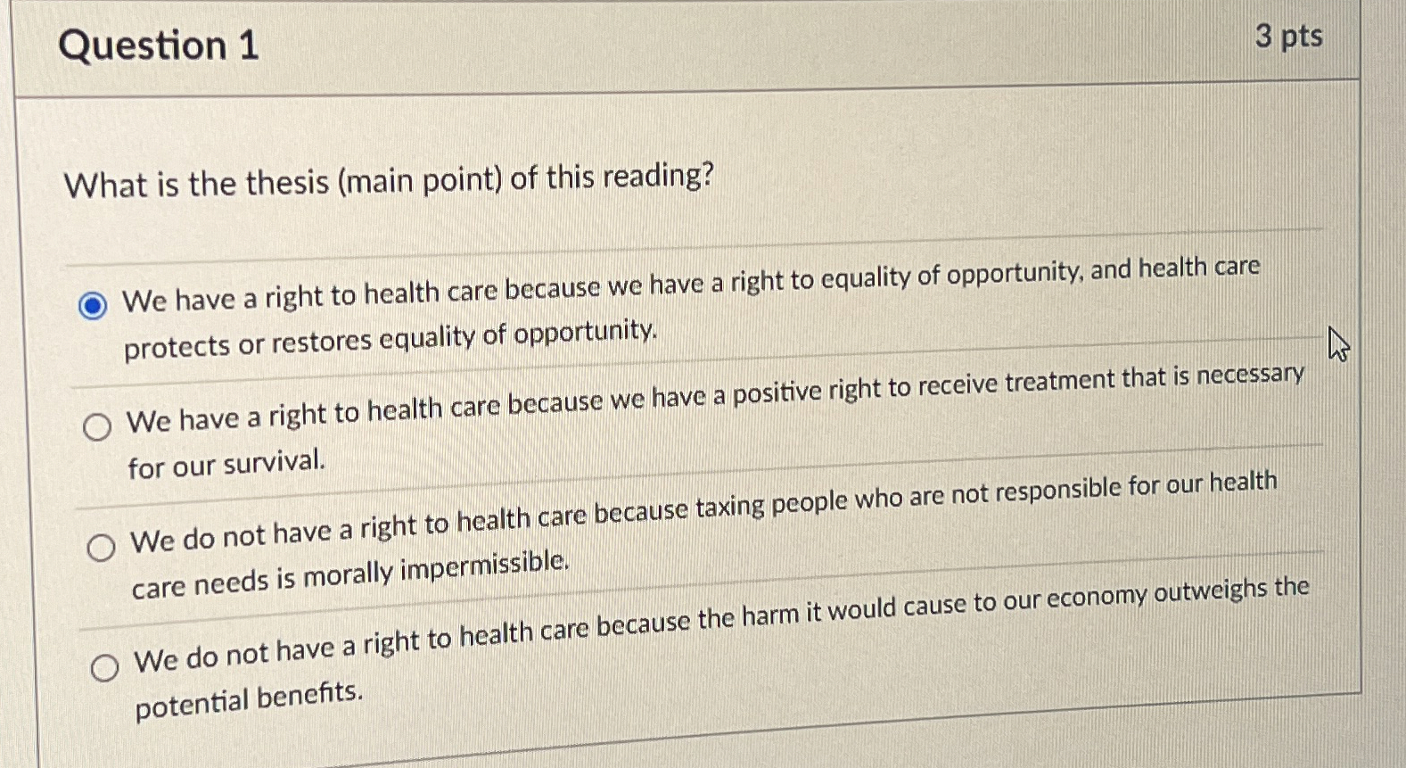Solved Steps for Question 13 ﻿ptsWhat is the thesis (main