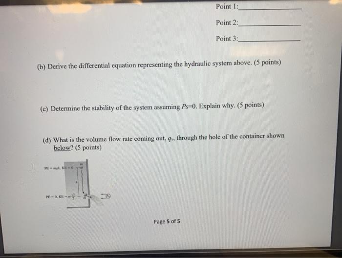 Solved Problem 4 (a) Find the pressure at each point in the | Chegg.com