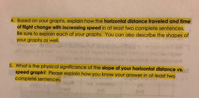 Solved Part 2 Horizontal Projectiles Fired from a Fixed Chegg