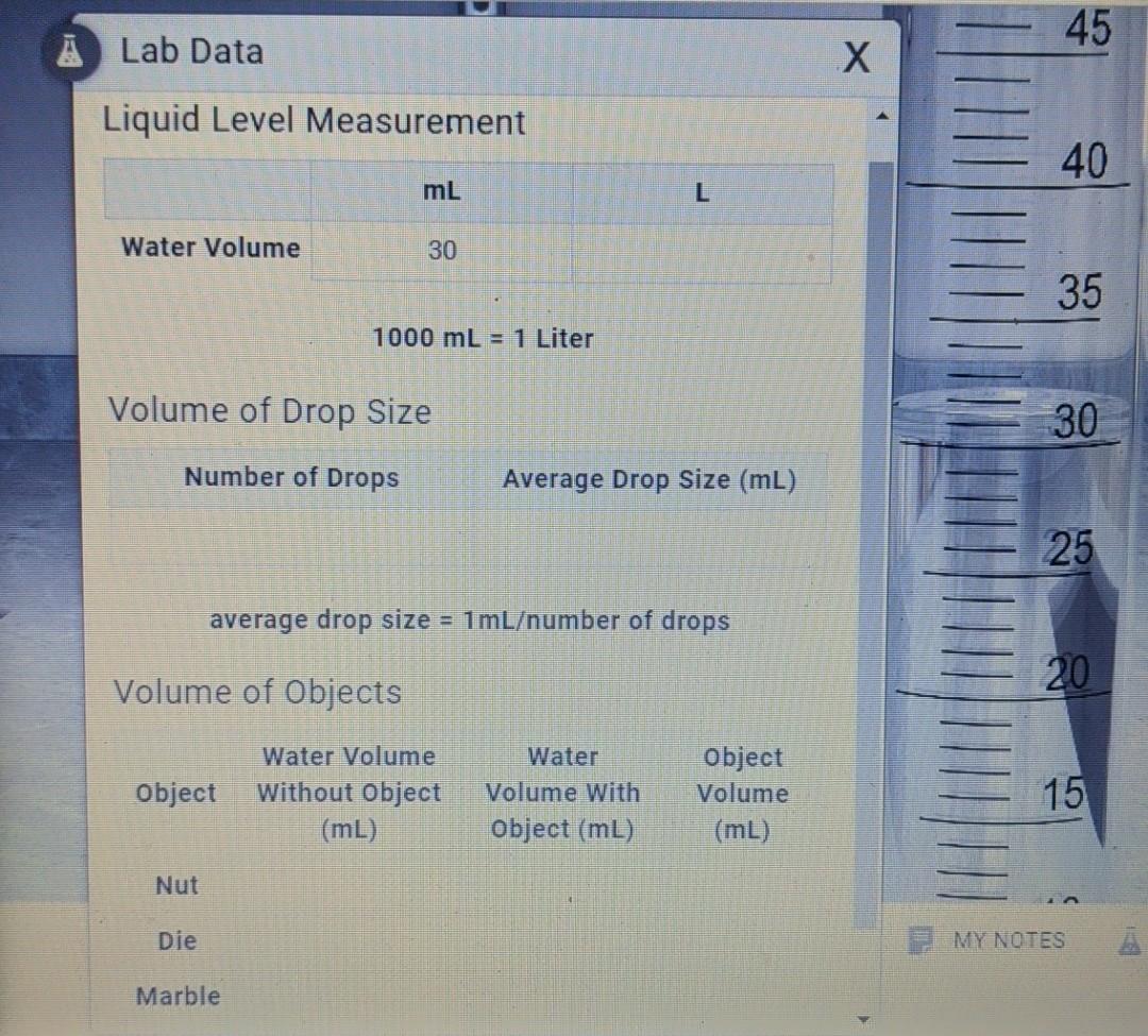 4 Convert Volume To Liters Record In Lab Data 45 Chegg Com