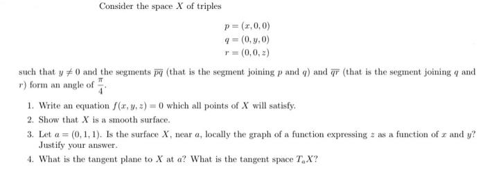 Solved Give the solution in the context of manifolds, | Chegg.com