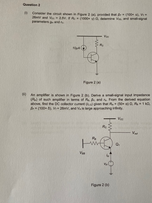 Solved Question 2 (0) Consider The Circuit Shown In Figure 2 | Chegg.com