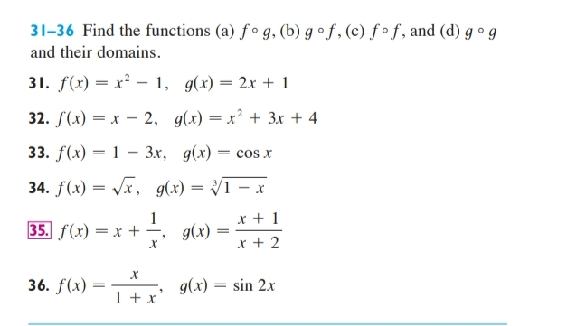 Solved 3i 36 ï Find The Functions A F G B G F C F F Chegg Solved 3i 36 ï Find The Functions A F G B G F C F F Chegg