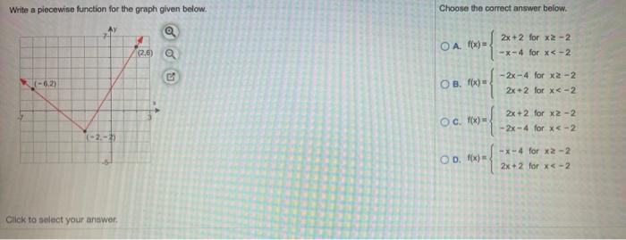 Solved Write a piecewise function for the graph given below. | Chegg.com
