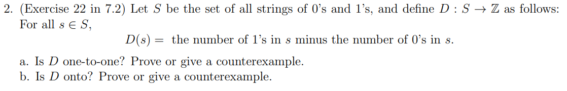 Solved (Exercise 22 ﻿in 7.2) ﻿Let S ﻿be the set of all | Chegg.com