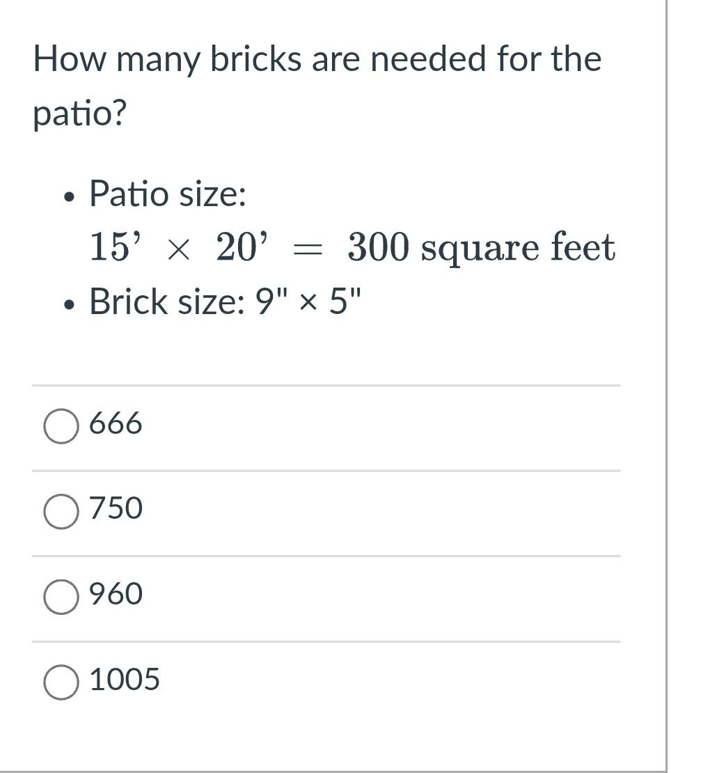 Solved What are the total cubic yards of stone needed?