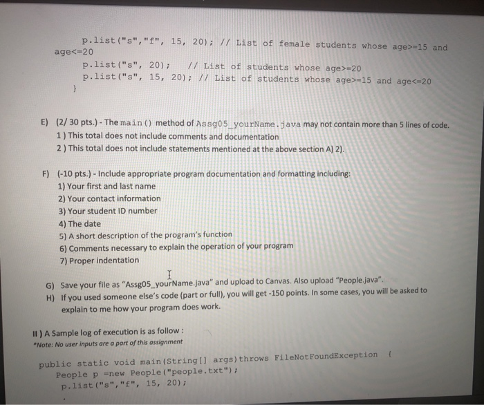 Solved (Java programming) the question is on the first two | Chegg.com