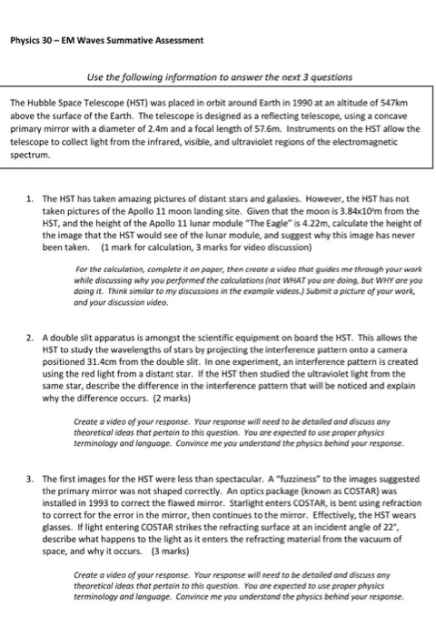 telescope information