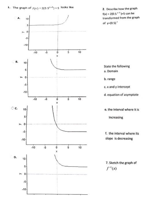 graph f x )=( 1 5 x