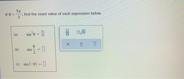 Solved 51 If = find the exact value of each expression | Chegg.com