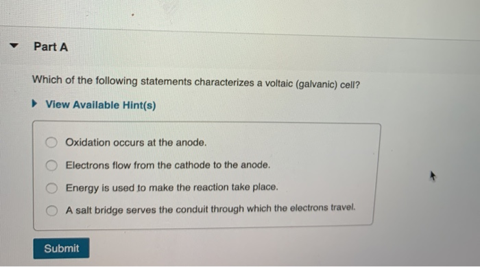 Solved Part A Which of the following statements | Chegg.com
