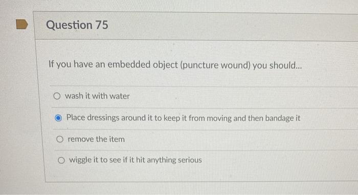 Solved D Question 75 If you have an embedded object | Chegg.com