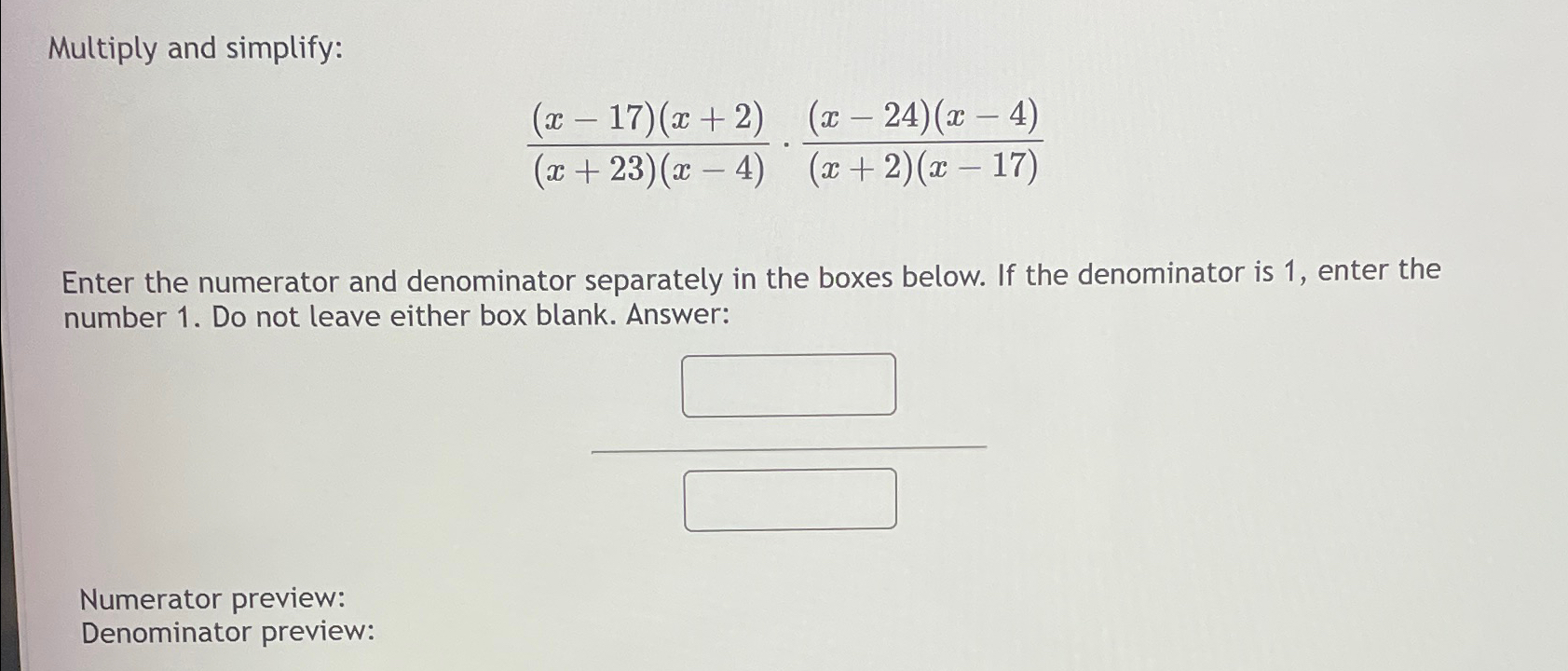 Solved Multiply and | Chegg.com