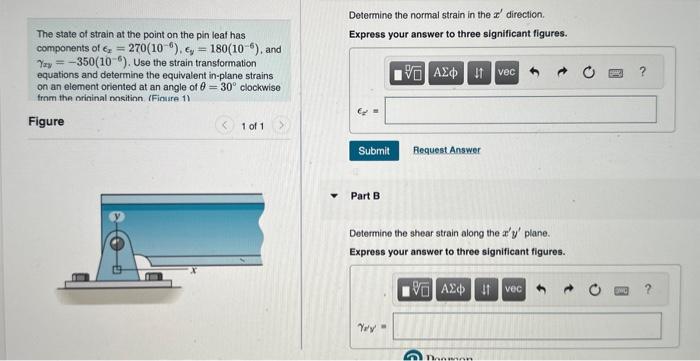 Solved Determine the normal strain in the x′ direction. The | Chegg.com